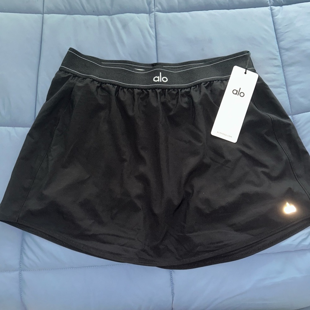 NWT Size L ALO Yoga Women's Black Skirt